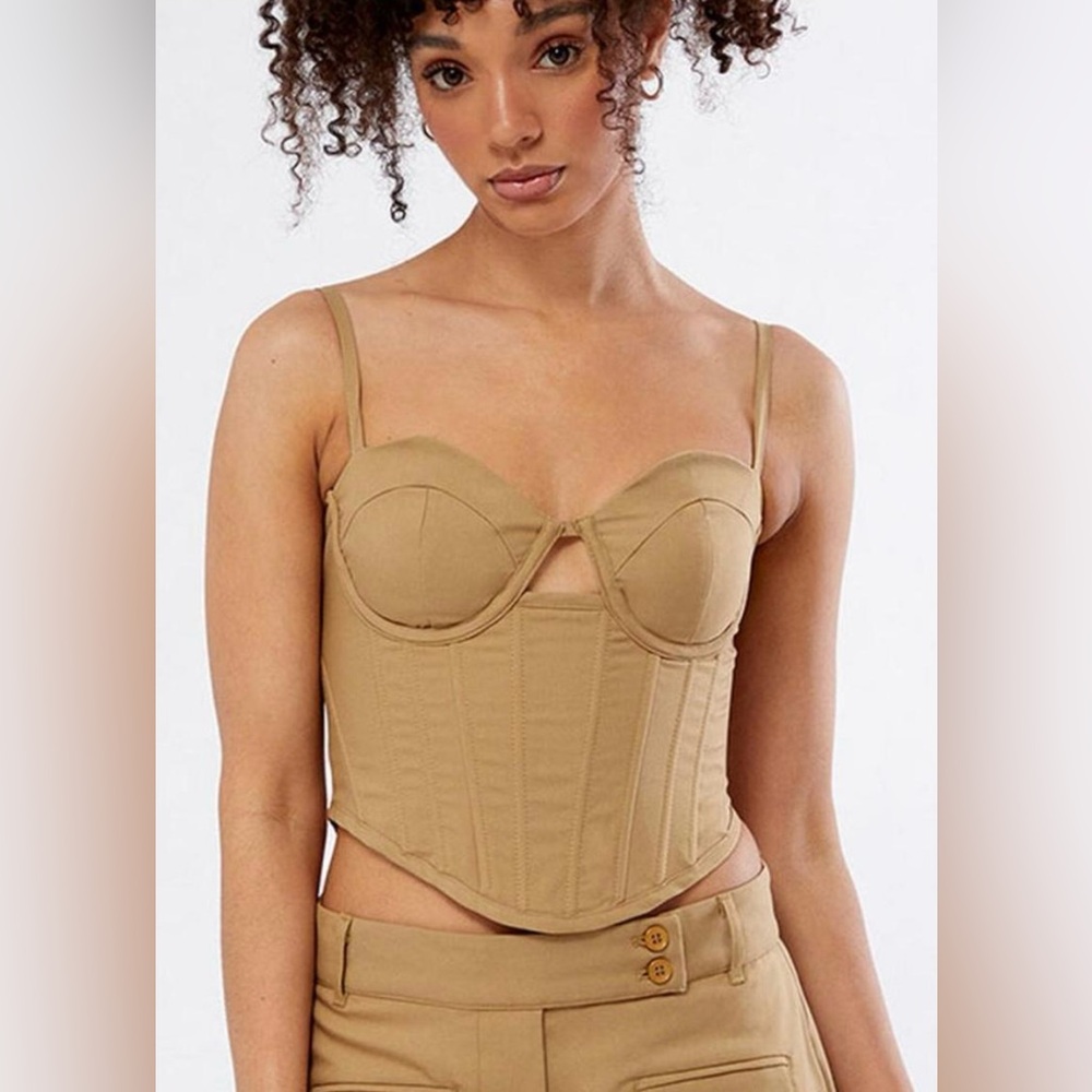 JGR & STN Tan and Khaki Corset Women's Size 10